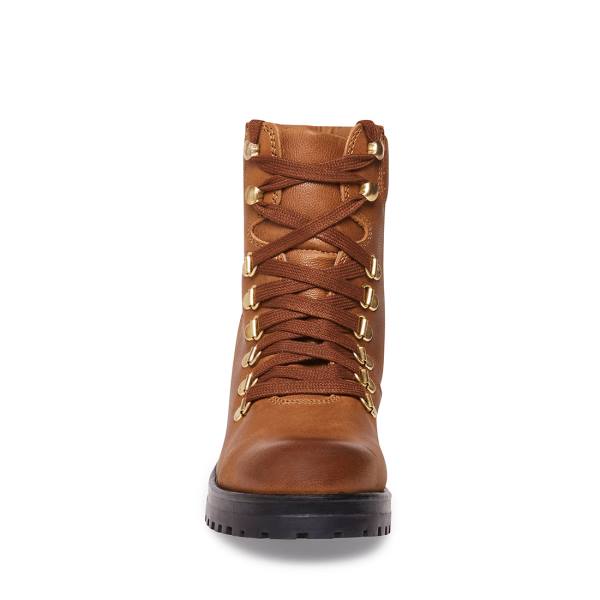 Steve Madden Galway Cognac Lær Ankelstøvletter Dame Brune | SM-479NM