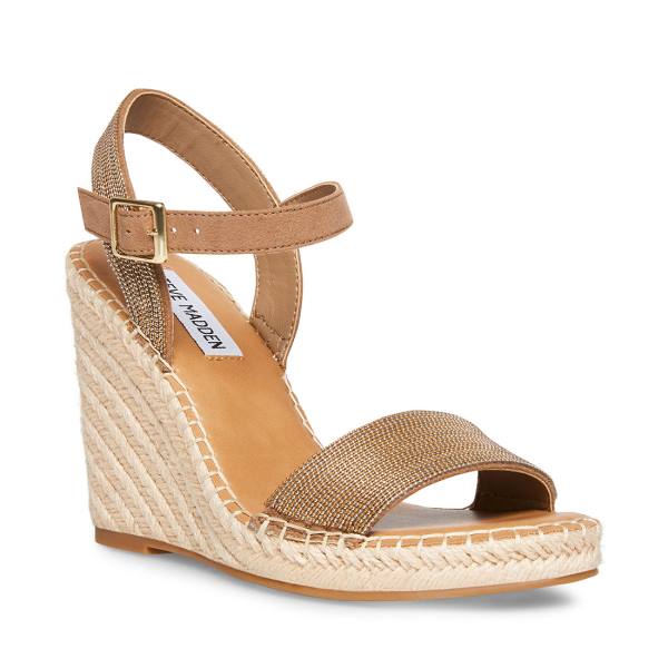 Steve Madden Gamora Taupe Sandaler Dame Grå Brune Multicolor | SM-917AC