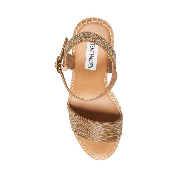 Steve Madden Gamora Taupe Sandaler Dame Grå Brune Multicolor | SM-917AC