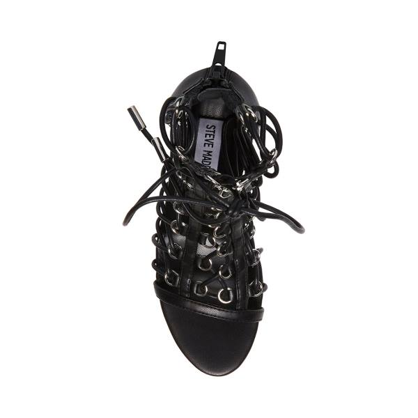 Steve Madden Geordie Heel Høye Hæler Dame Svarte | SM-647XH
