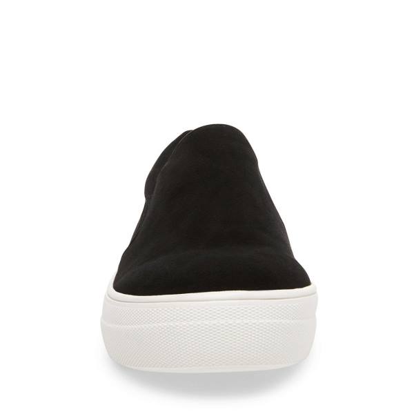 Steve Madden Gills Semsket Skinn Joggesko Dame Svarte | SM-850DA