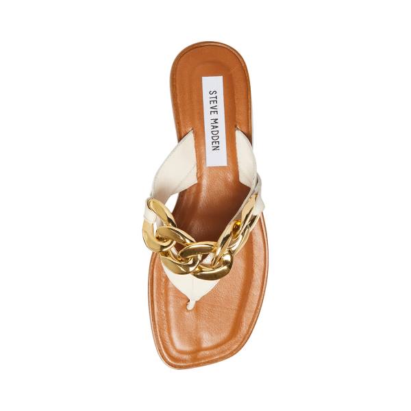 Steve Madden Hazel Sandaler Dame Hvite | SM-650MN