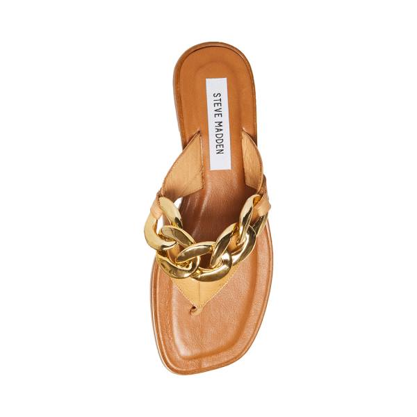 Steve Madden Hazel Tan Sandaler Dame Brune | SM-784IY