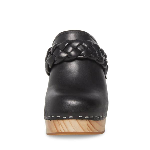 Steve Madden Highland Lær Heel Høye Hæler Dame Svarte | SM-852AU