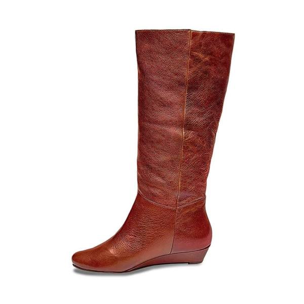 Steve Madden Intyce Cognac Lær Støvler Dame Brune | SM-842GF