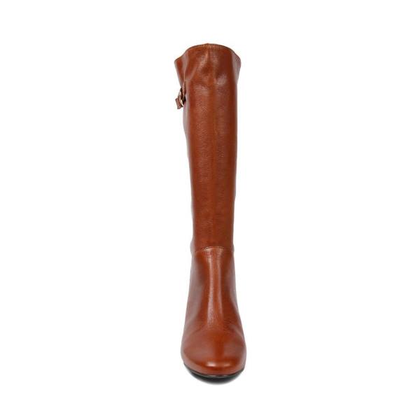 Steve Madden Intyce Cognac Lær Støvler Dame Brune | SM-842GF