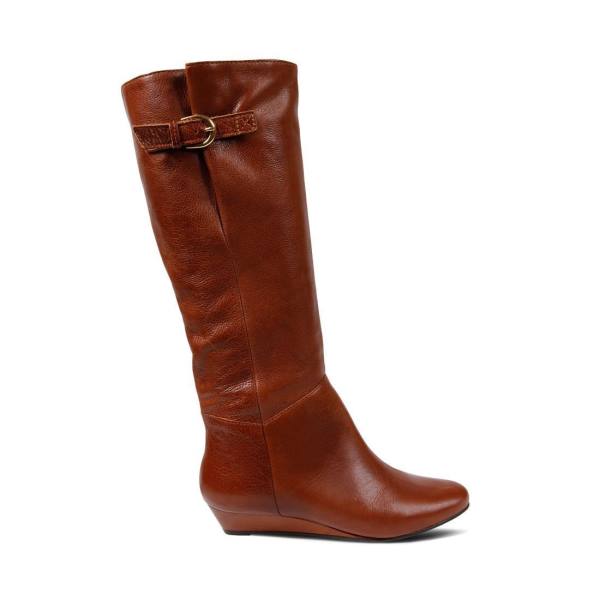 Steve Madden Intyce Cognac Lær Støvler Dame Brune | SM-842GF