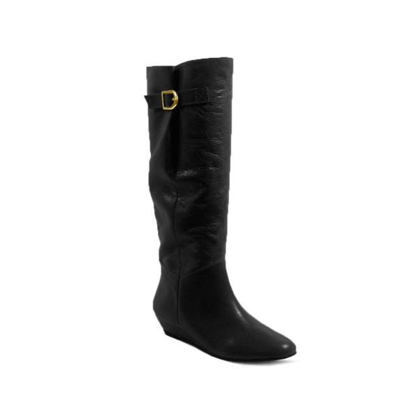 Steve Madden Intyce Lær Støvler Dame Svarte | SM-910ID