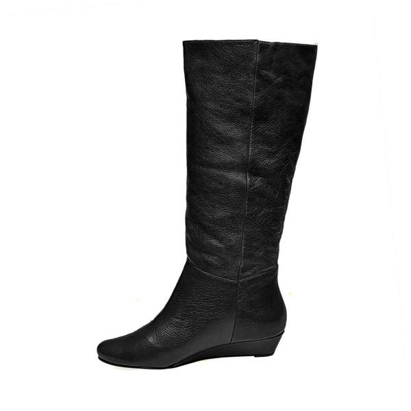 Steve Madden Intyce Lær Støvler Dame Svarte | SM-910ID