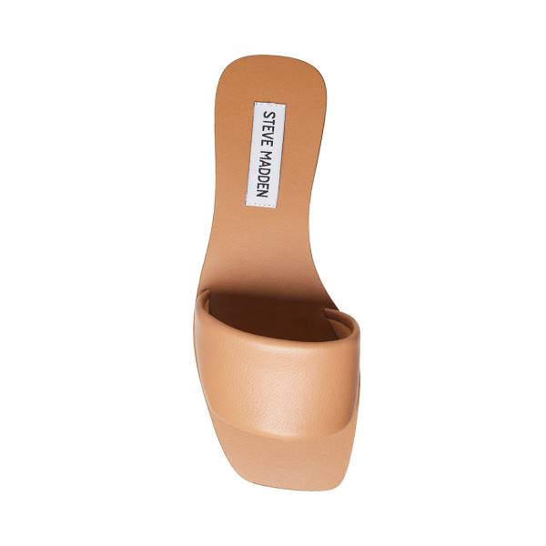 Steve Madden Isabel Tan Sandaler Dame Brune | SM-839VR