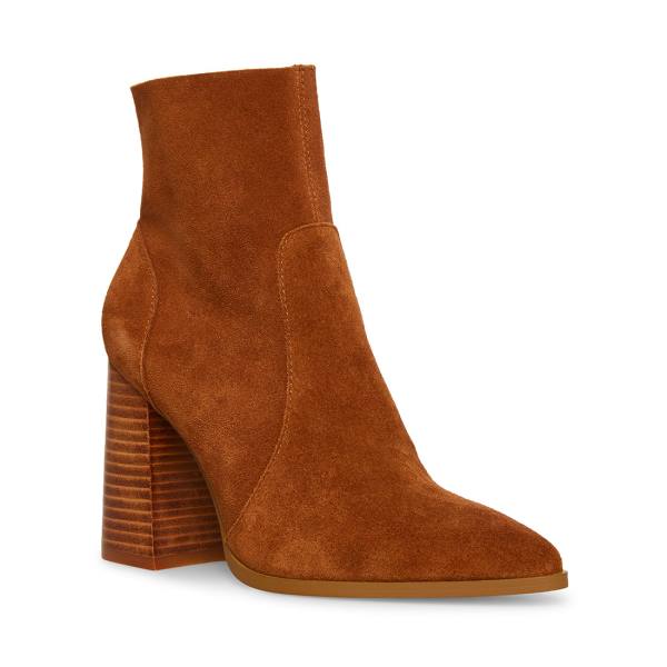 Steve Madden Julina Chestnut Semsket Skinn Ankelstøvletter Dame Brune | SM-954RF