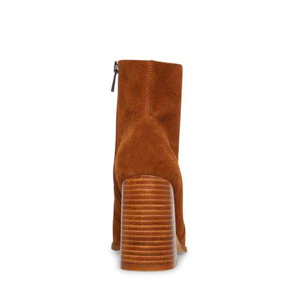 Steve Madden Julina Chestnut Semsket Skinn Ankelstøvletter Dame Brune | SM-954RF