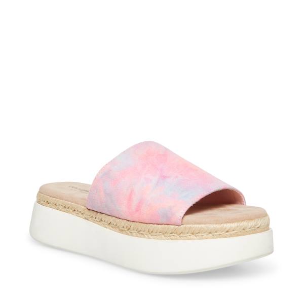 Steve Madden Juniper Sandaler Dame Rosa Multicolor | SM-781ZR