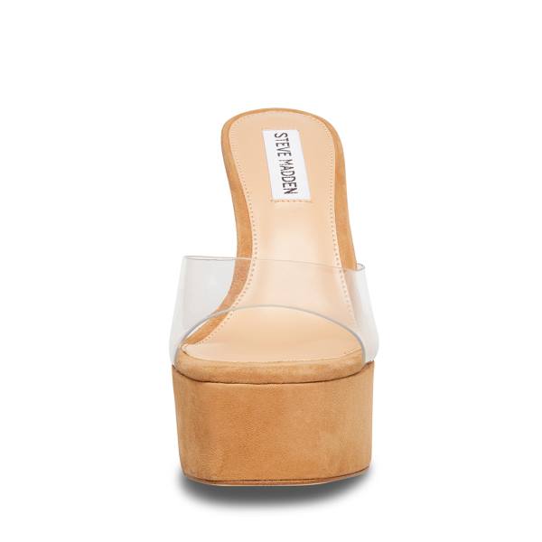 Steve Madden Kacie Heel Høye Hæler Dame Clear | SM-320NJ