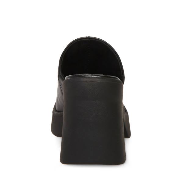 Steve Madden Kam Lær Heel Høye Hæler Dame Svarte | SM-173GH