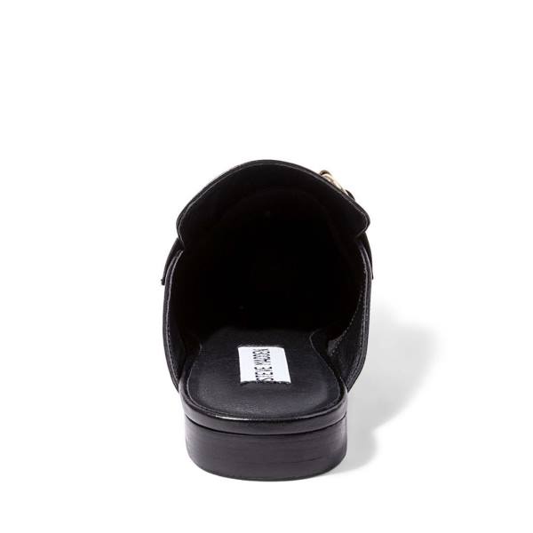 Steve Madden Kandi Lær Flate Sko Dame Svarte | SM-647PL