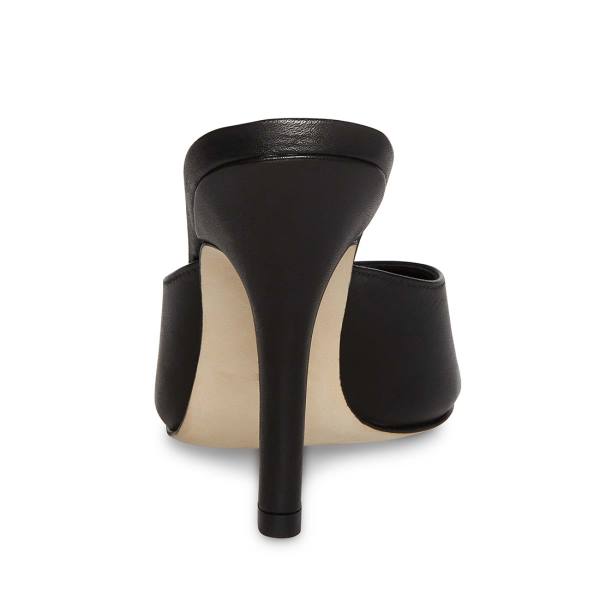 Steve Madden Karina Lær Heel Høye Hæler Dame Svarte | SM-572RB