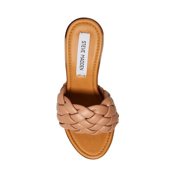 Steve Madden Kashtyn Tan Heel Høye Hæler Dame Beige | SM-214OR