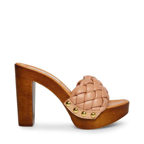 Steve Madden Kashtyn Tan Heel Høye Hæler Dame Beige | SM-214OR