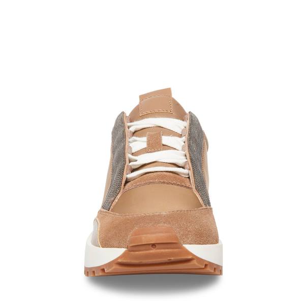 Steve Madden Keyan Taupe Joggesko Dame Grå Brune Multicolor | SM-247KE