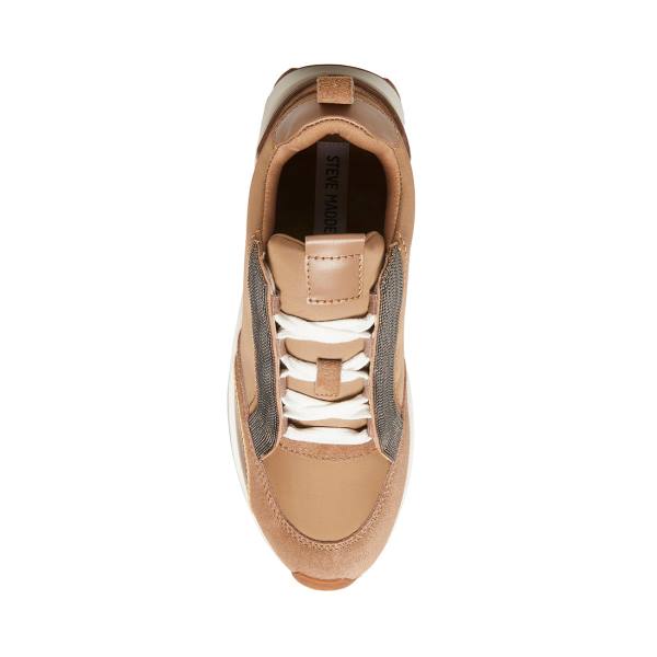 Steve Madden Keyan Taupe Joggesko Dame Grå Brune Multicolor | SM-247KE