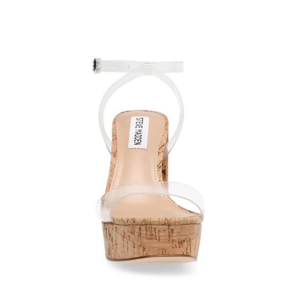Steve Madden Lessa Heel Høye Hæler Dame Clear | SM-468OH