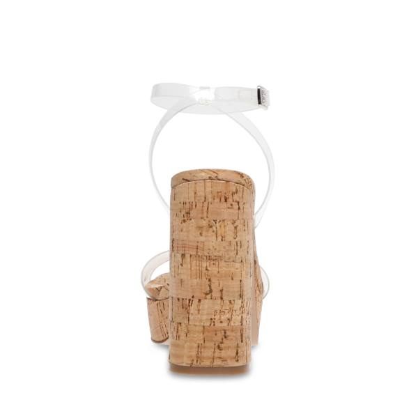 Steve Madden Lessa Heel Høye Hæler Dame Clear | SM-468OH