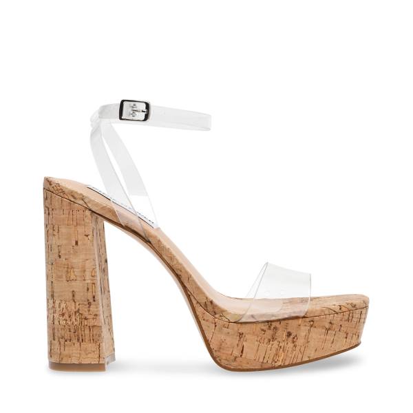 Steve Madden Lessa Heel Høye Hæler Dame Clear | SM-468OH