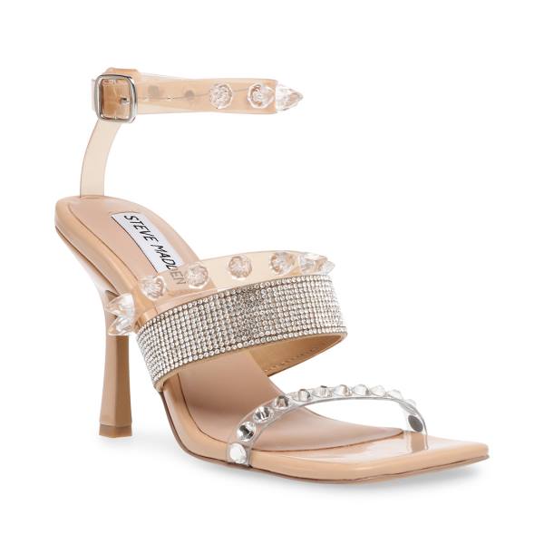 Steve Madden Lightning Blush Heel Høye Hæler Dame Rosa Multicolor | SM-268XQ