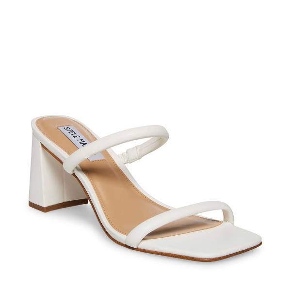 Steve Madden Lilah Heel Høye Hæler Dame Hvite | SM-657MP