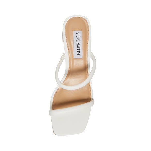 Steve Madden Lilah Heel Høye Hæler Dame Hvite | SM-657MP