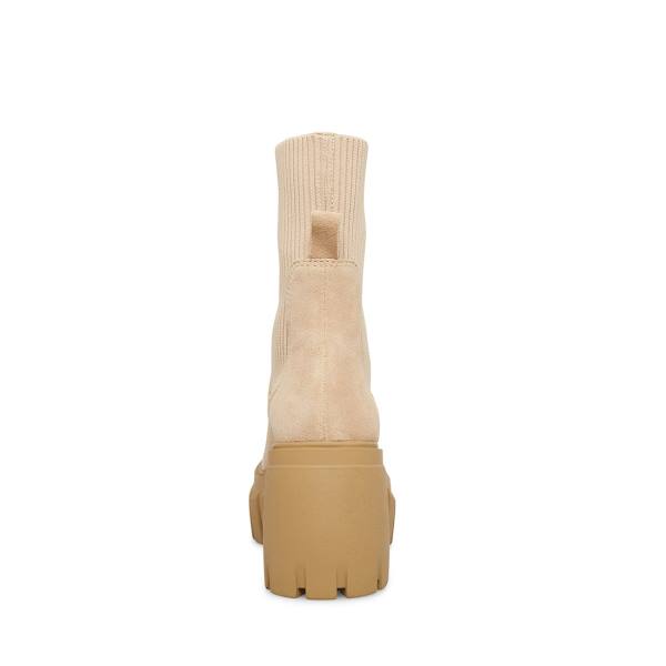 Steve Madden Limit Sand Semsket Skinn Ankelstøvletter Dame Brune | SM-910WP