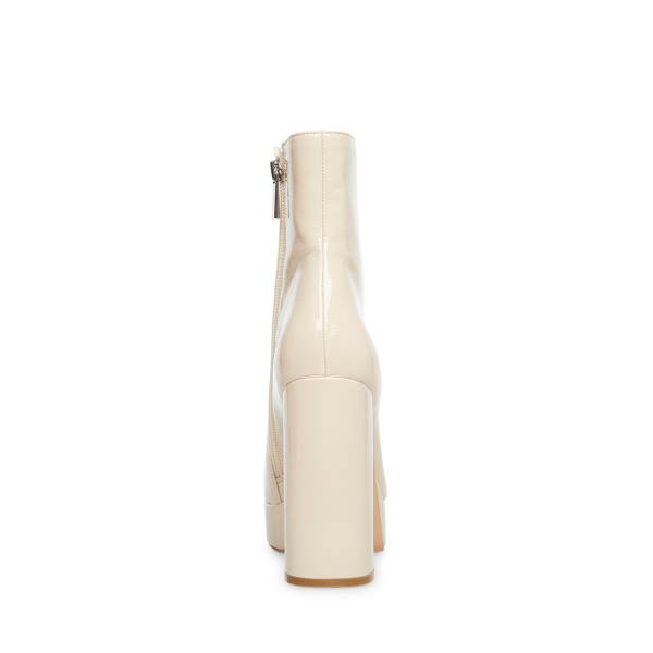Steve Madden Luisina Bone Patent Ankelstøvletter Dame Beige | SM-214FX