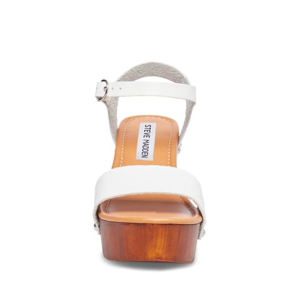 Steve Madden Luna Heel Høye Hæler Dame Hvite | SM-582LO