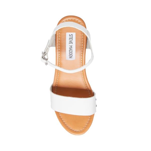 Steve Madden Luna Heel Høye Hæler Dame Hvite | SM-582LO