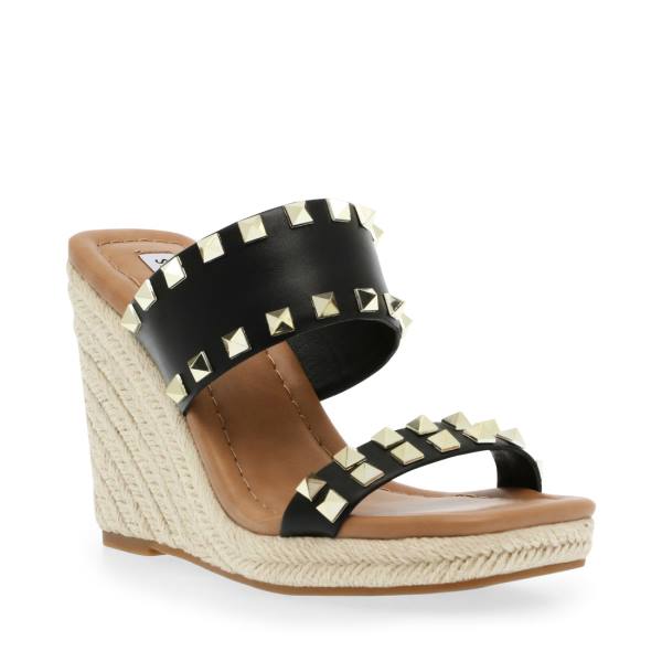 Steve Madden Mackie-s Sandaler Dame Svarte Multicolor | SM-682VO