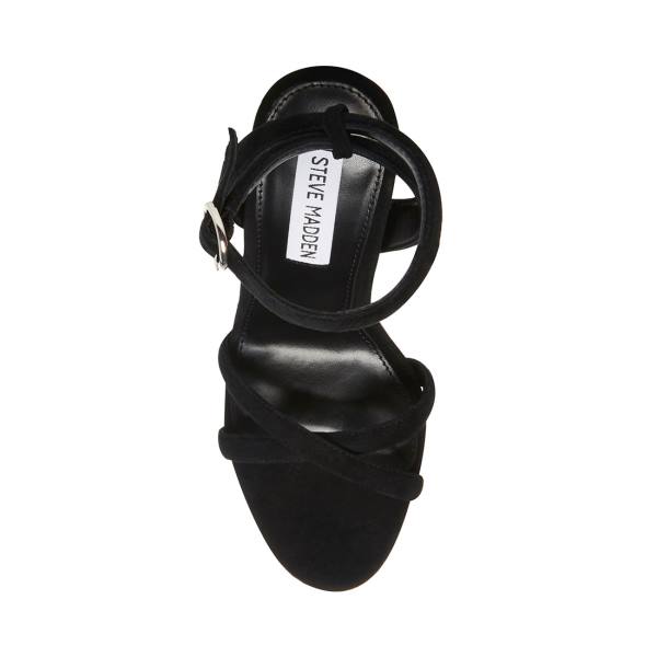 Steve Madden Marciana Semsket Skinn Heel Høye Hæler Dame Svarte | SM-150VB