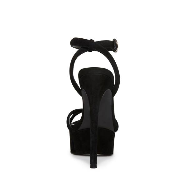 Steve Madden Marciana Semsket Skinn Heel Høye Hæler Dame Svarte | SM-150VB