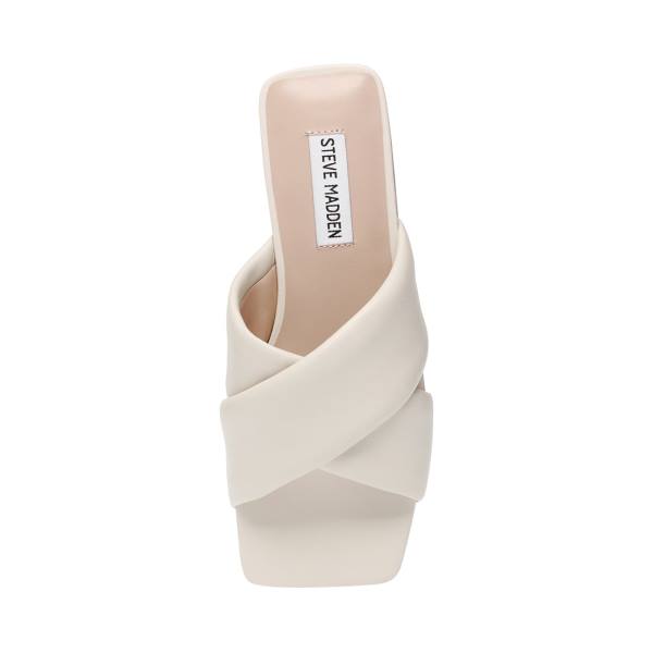 Steve Madden Marshal Bone Sandaler Dame Beige | SM-751AT
