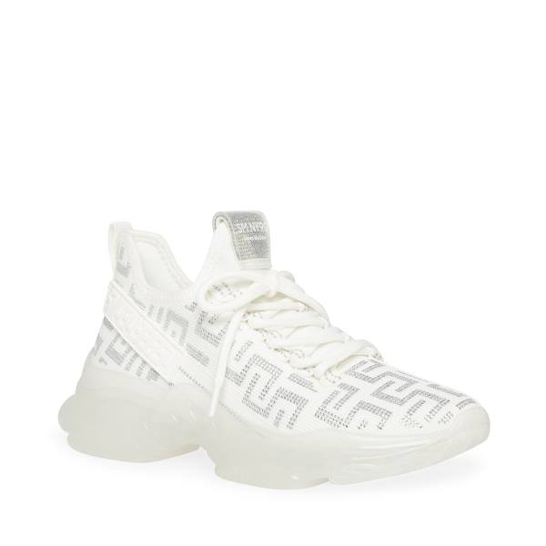 Steve Madden Maxima-s Joggesko Dame Hvite Sølv | SM-735ZP