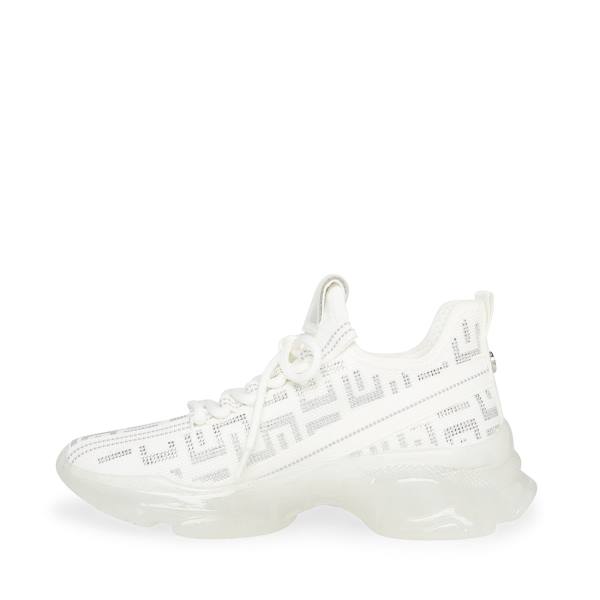 Steve Madden Maxima-s Joggesko Dame Hvite Sølv | SM-735ZP