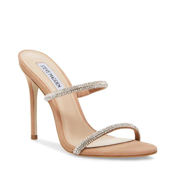 Steve Madden Mina-r Camel Heel Høye Hæler Dame Brune Multicolor | SM-869TX