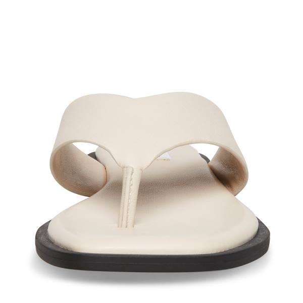 Steve Madden Norie Bone Lær Sandaler Dame Beige | SM-958WA