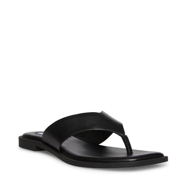 Steve Madden Norie Lær Sandaler Dame Svarte | SM-712YS