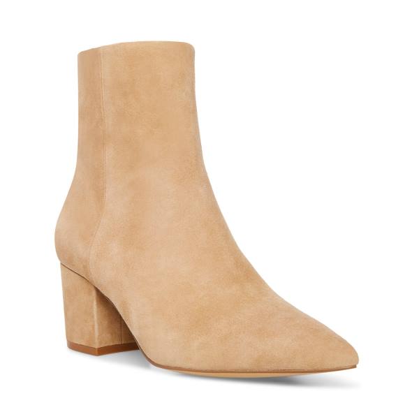 Steve Madden Ossie Tan Semsket Skinn Ankelstøvletter Dame Brune | SM-867FB