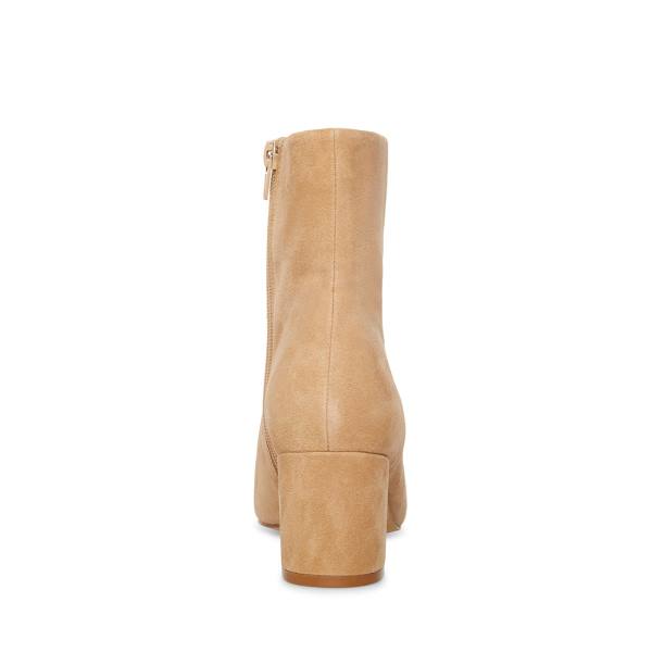 Steve Madden Ossie Tan Semsket Skinn Ankelstøvletter Dame Brune | SM-867FB