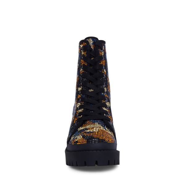 Steve Madden Pass Camo Ankelstøvletter Dame Camouflage Multicolor | SM-162GU