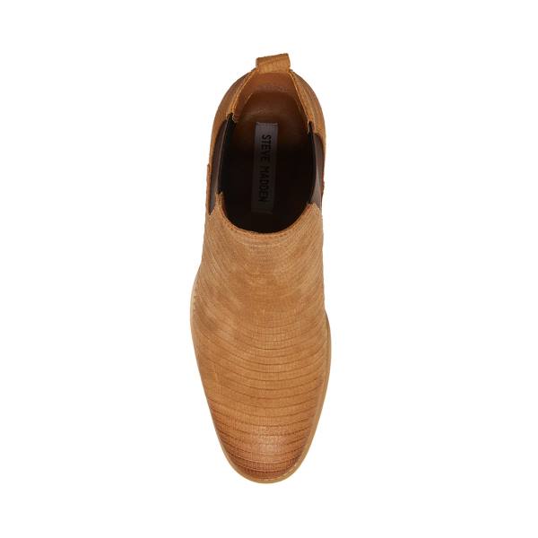 Steve Madden Paterson Taupe Semsket Skinn Støvler Herre Grå Brune | SM-295IW