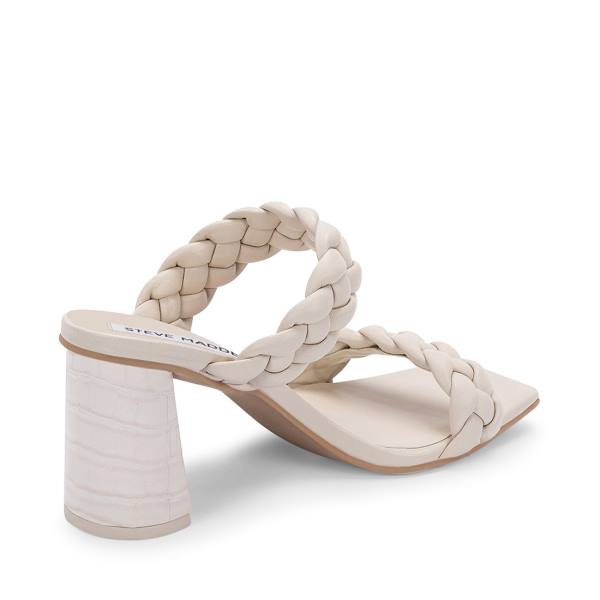Steve Madden Paxton Ivory Heel Høye Hæler Dame Hvite | SM-923ER