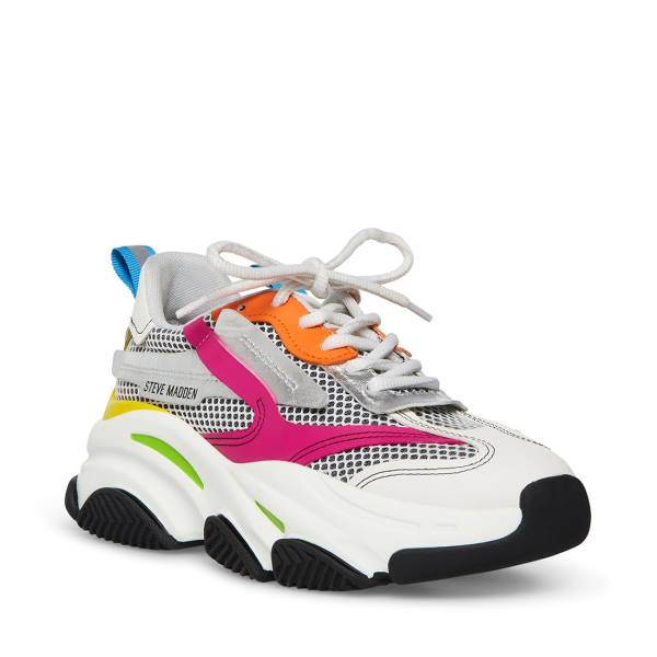 Steve Madden Possession Bright Joggesko Dame Lyse Multicolor | SM-604MB